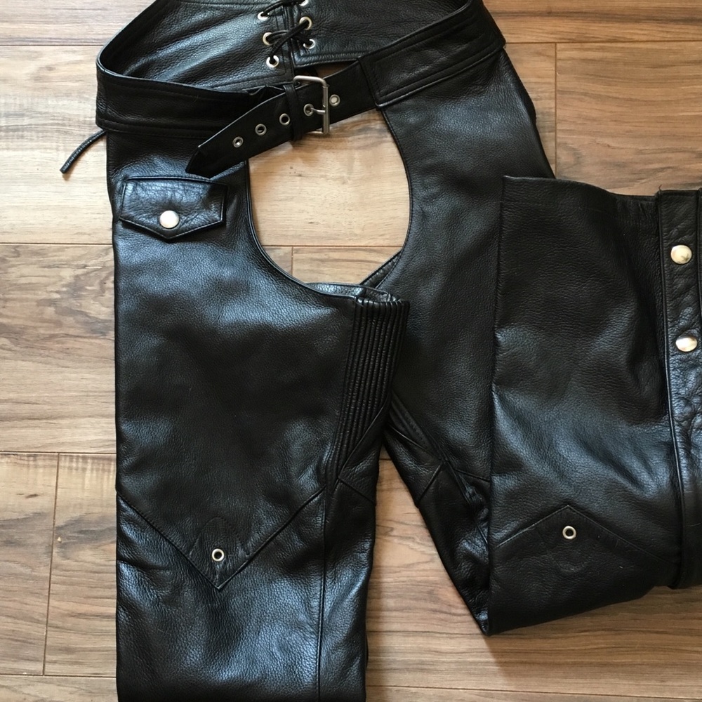 Wilson Leather Black Chaps